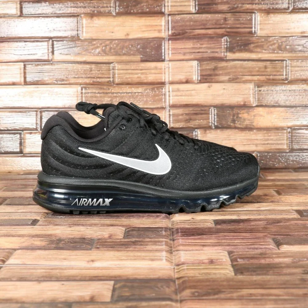 Nike Air Max 2017 Triple Black Reflective White Anthracite 849559-001 Me… - Picture 3 of 7